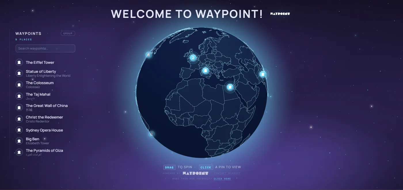 WAYPOINT homepage